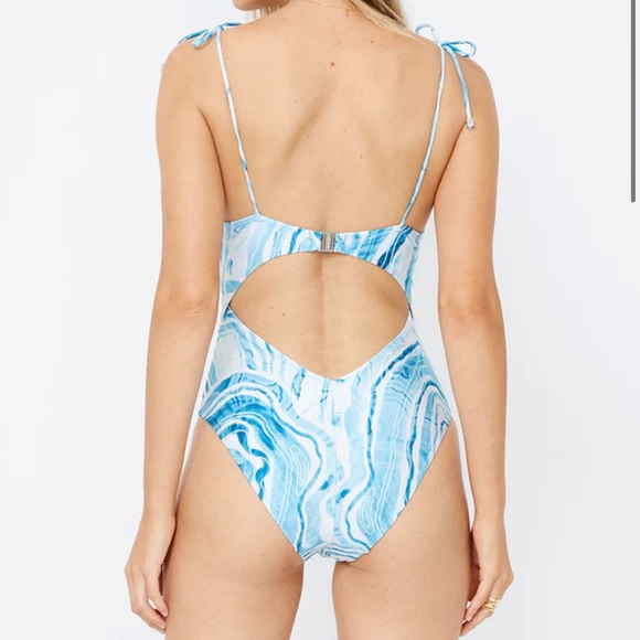 Gathered Tie One Piece - Picture 2 of 4